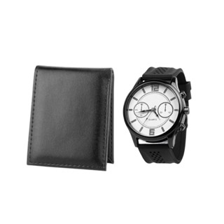 kIt porta cartão carteira masculina slim+ relogio ponteiro em Oferta na Shopee