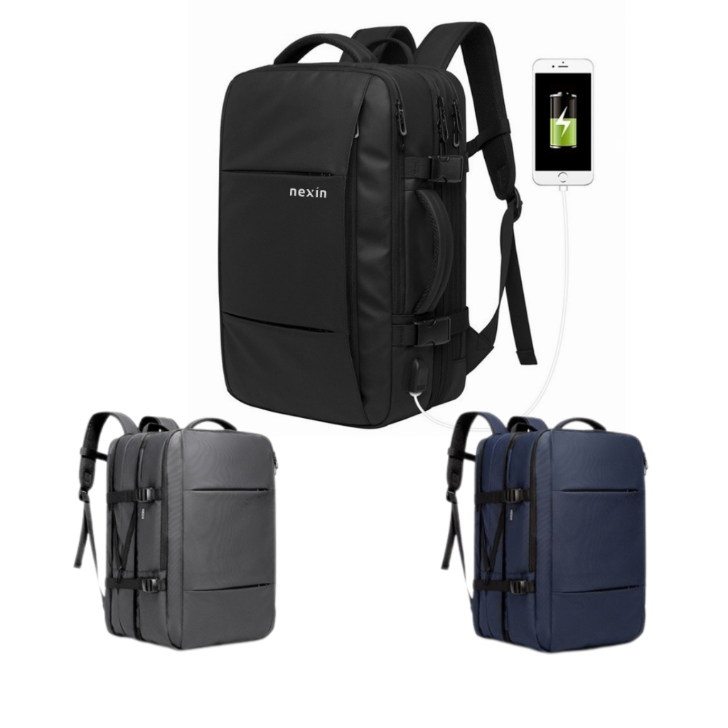 Mochila Urbana Executiva 3 em 1 Reforçada, Impermeável e Multifuncional para Notebook de Até 17.3” - Ideal para Viagens
