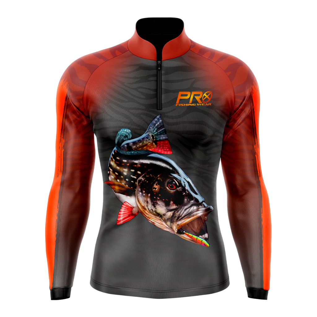 Camisa camiseta Blusa de Pesca com Proteção Solar Uv50+ Tucunaré Prox DryFit