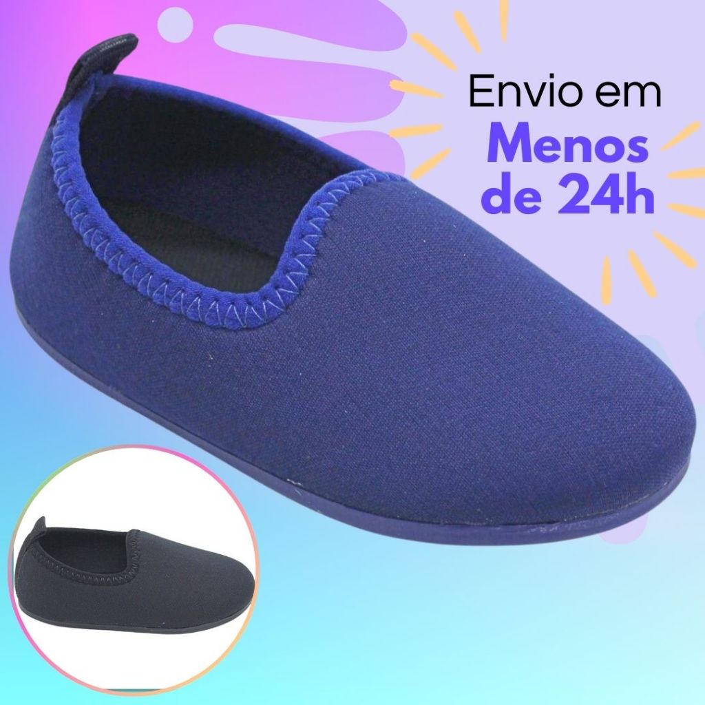 Sapatilha Smiles Antiderrapante Flexível Aquática Infantil Calce Fácil Confortável em Oferta na Shopee