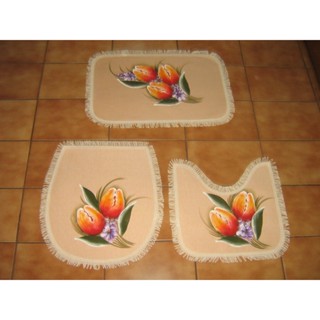 1 Jogo de Banheiro 3 Peças Cores Sortidas em Oferta na Shopee