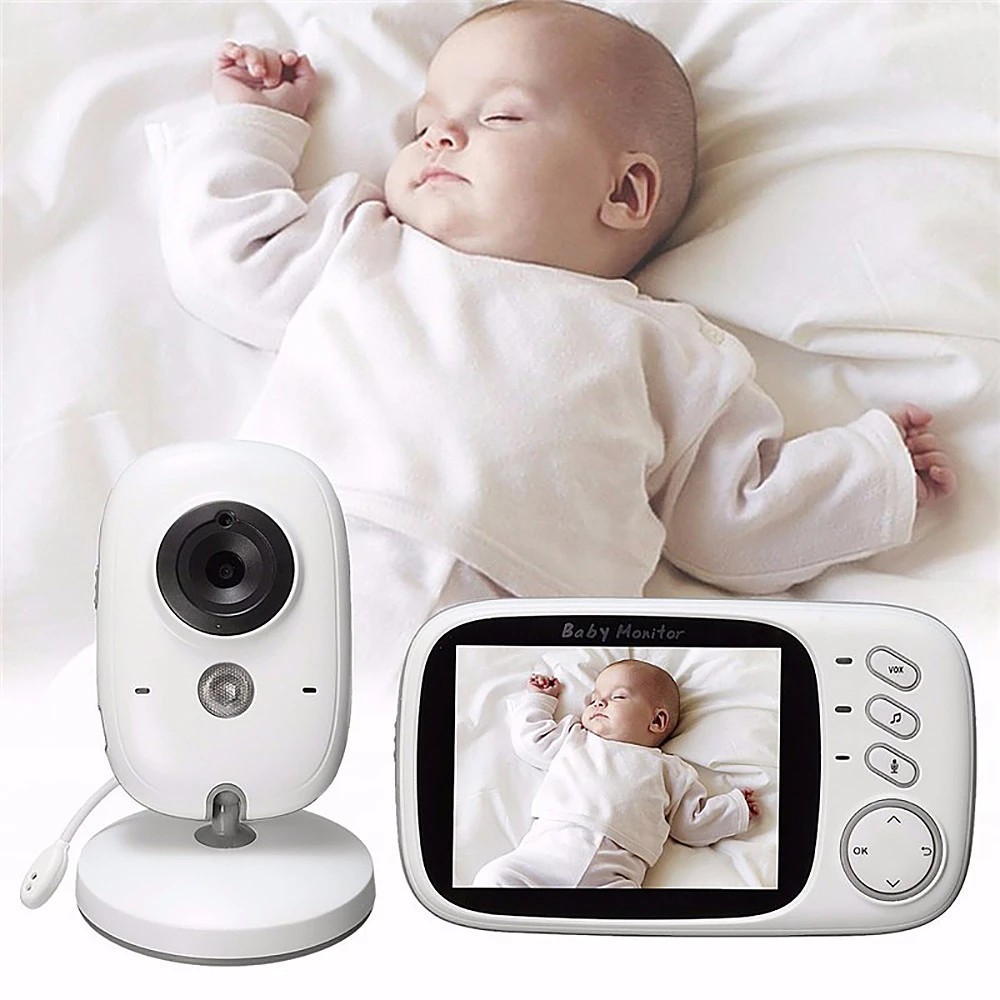 Baba Eletrônica VB603 Com Monitor Visão Noturna, Câmera c/ Audio Sensor de Temperatura