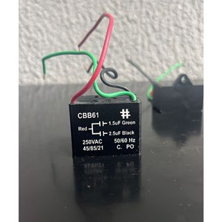 Capacitor De 3 Fios Para Ventilador De Teto 1,5+2,5 250V CBB61 em Oferta na Shopee