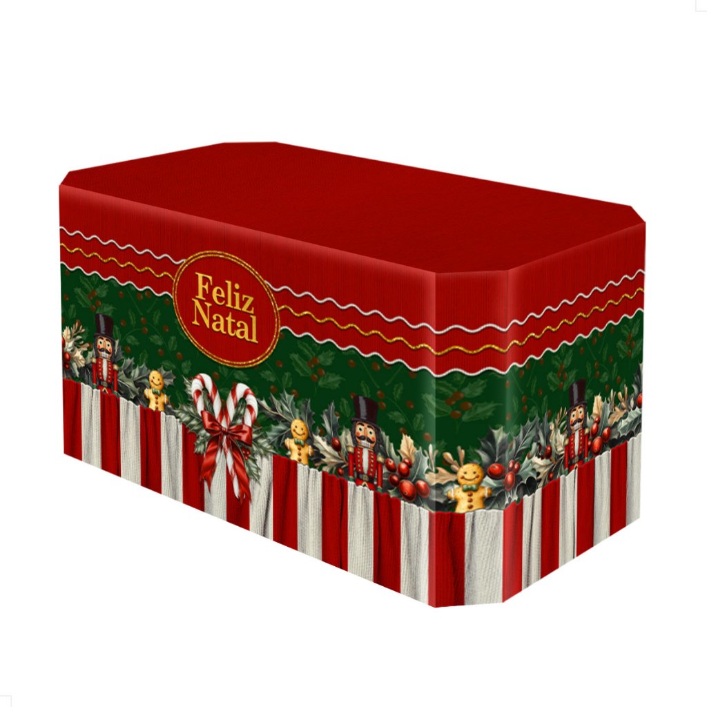 Capa Decorativa Forro de Mesa Natal 3D Sublimado Em Tecido Sublimado em Oferta na Shopee
