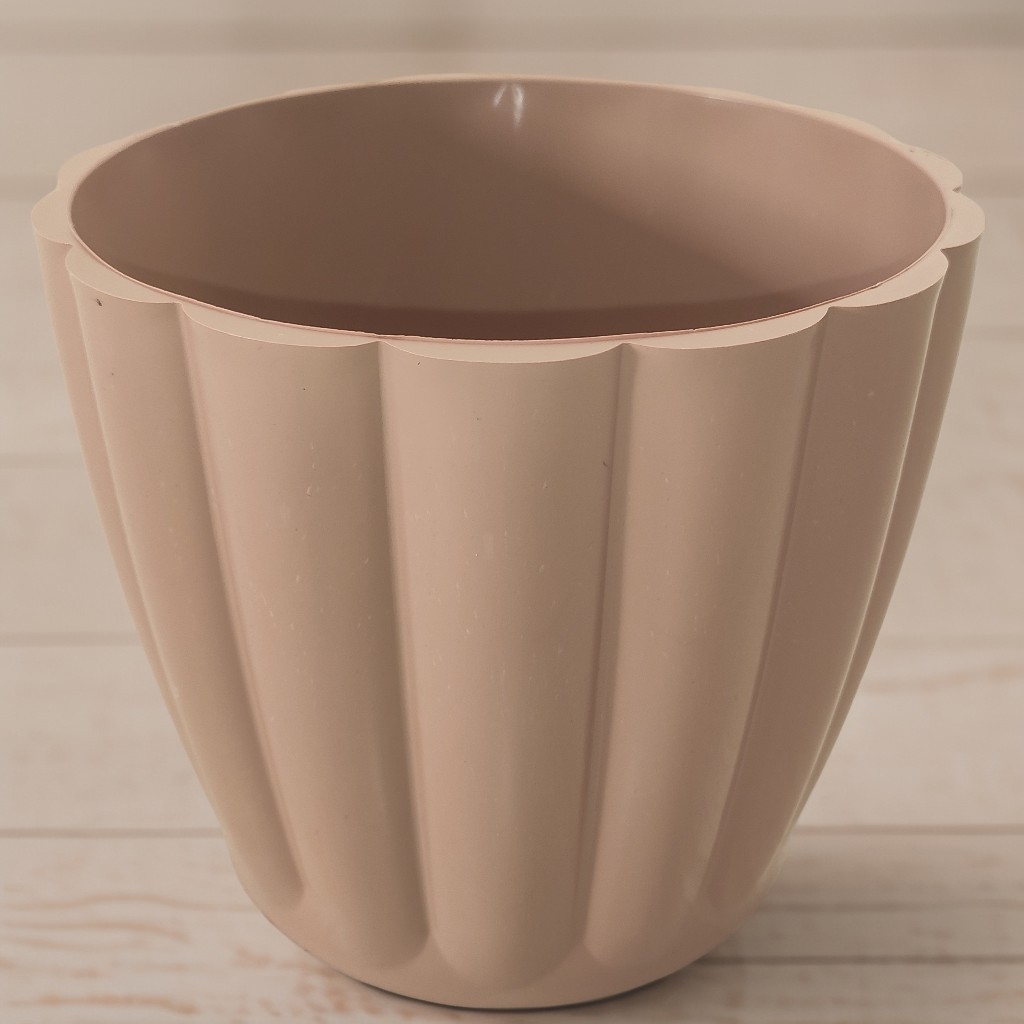 Kit Vasos Plantas Plástico Injetado Estilo Cachepô Moranga Decorativo Resistente 15x12 Leven Artes