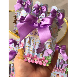 5 gaiolas personalizadas jardim encantado/lembrancinha/kit festa