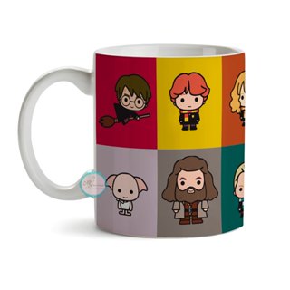 Caneca Harry Potter Desenhos Cute Chibi - Mega Oferta! em Oferta na Shopee