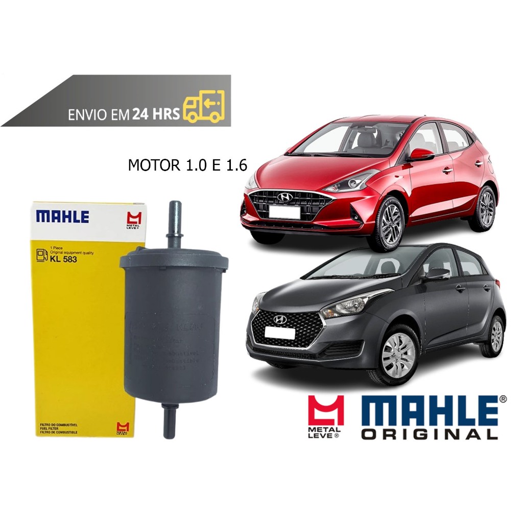 Filtro de Combustível Hb20 1.0 1.6 2013 a 2024 Original Mahle Metal Leve em Oferta na Shopee