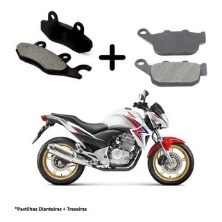Pastilha De Freio Dianteira E Traseira Cb 300r Cb300 Sem Abs
