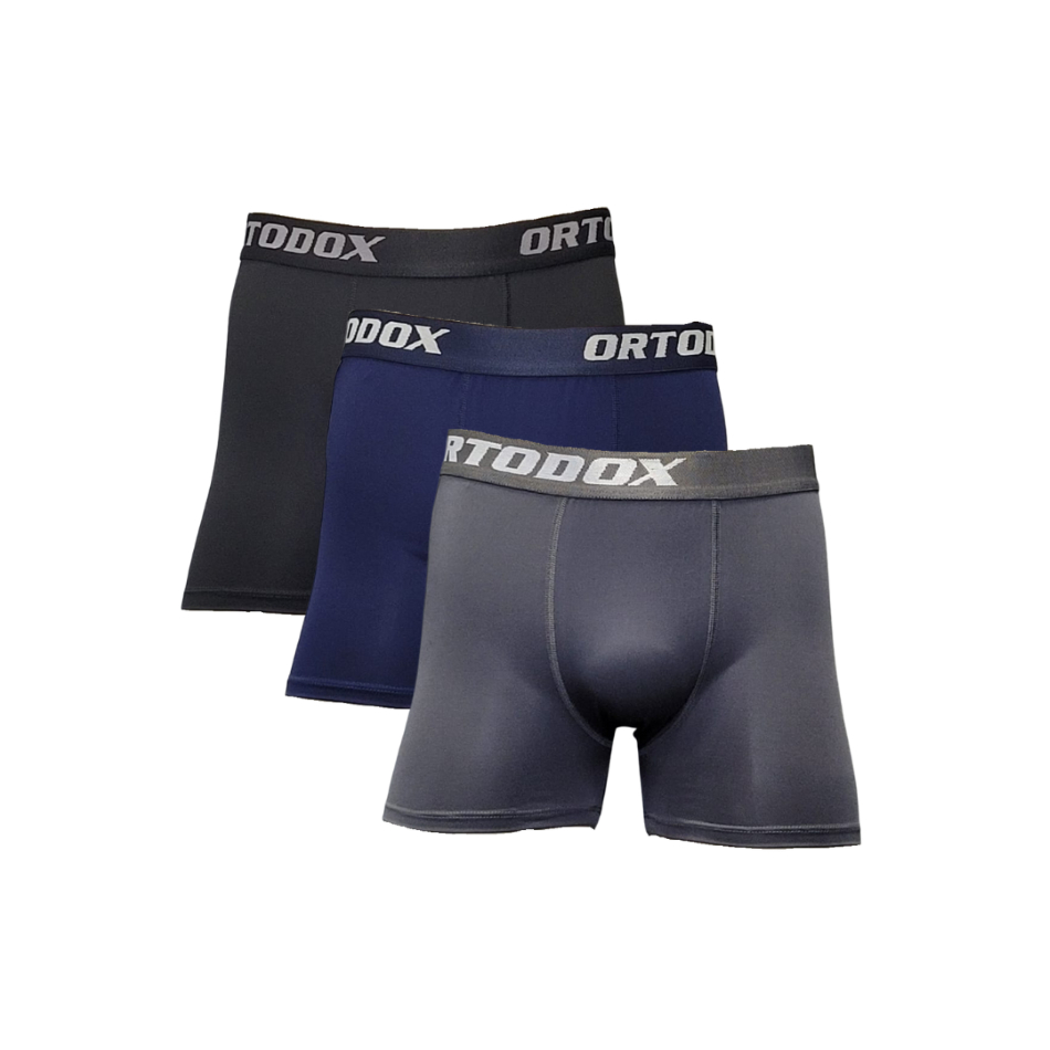 Cueca Boxer Kit com 3 Plus Size GG1 ao GG9 Microfibra. Qualidade Superior. ORTODOX