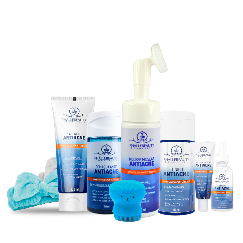 Kit Antiacne 8 itens Phállebeauty em Oferta na Shopee