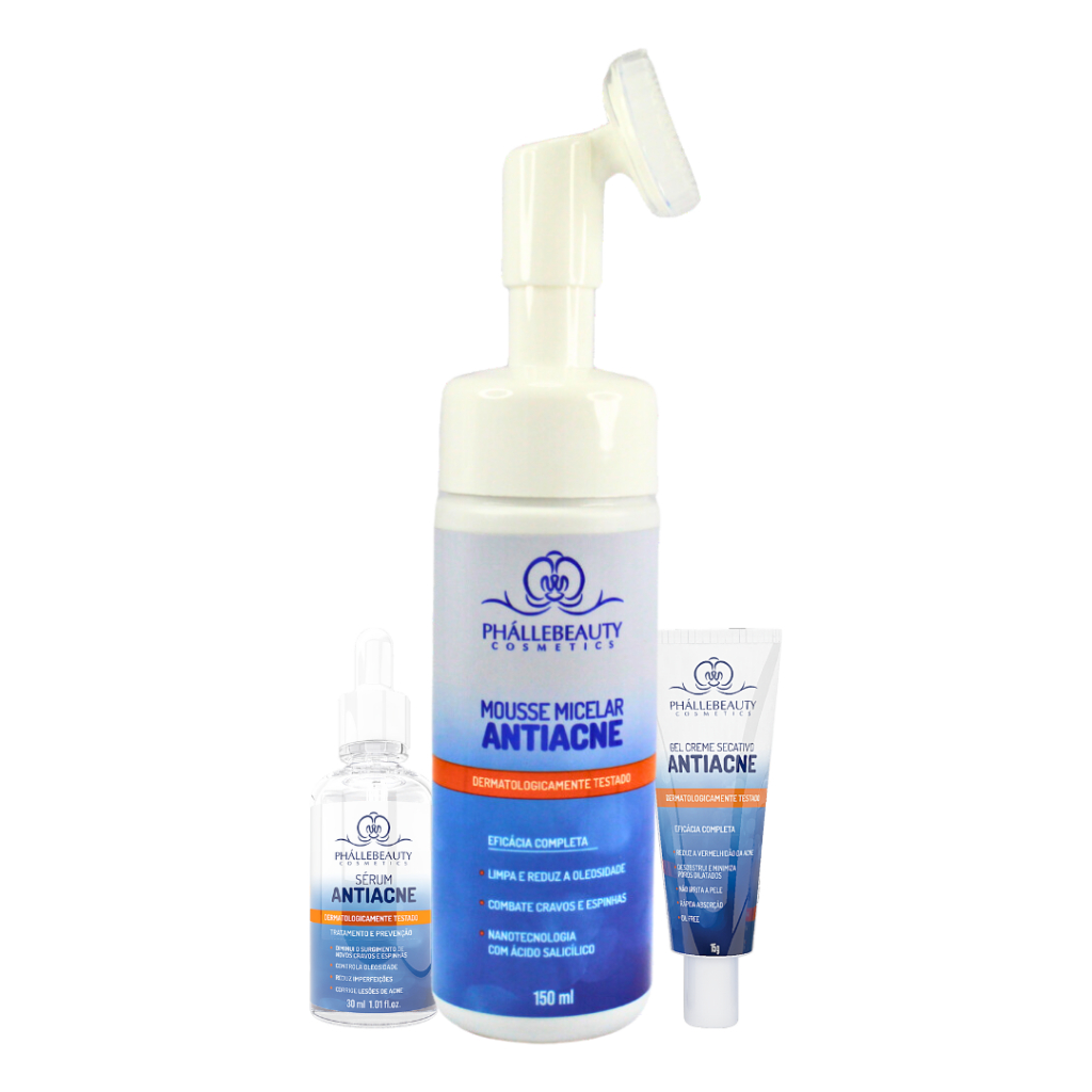 Kit Antiacne 3 itens Phállebeauty em Oferta na Shopee
