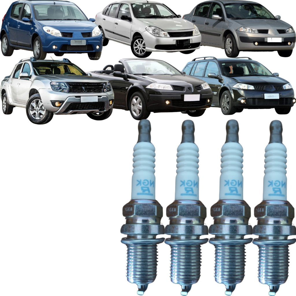 Jogo Velas Original NGK Livina Duster Fluence Logan Sandero
