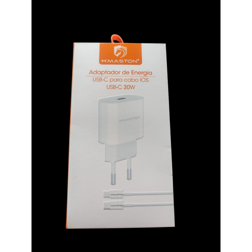 H'maston CB-17 Carregador Turbo PD30w Fonte 3A Carregar Celular Portátil Com Cabo Usb Tipo-c Lighting PARA IOS, IPHONE