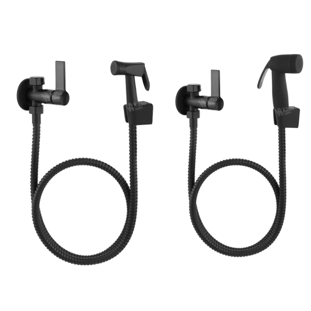 Ducha Higienica Preta Completa  Com Desviador 2 Saídas para vaso sanitario. em Oferta na Shopee