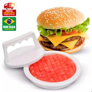 Forma de Plástico Modeladora de Carne para Hambúrguer Artesanal 13cm REF6125 em Oferta na Shopee