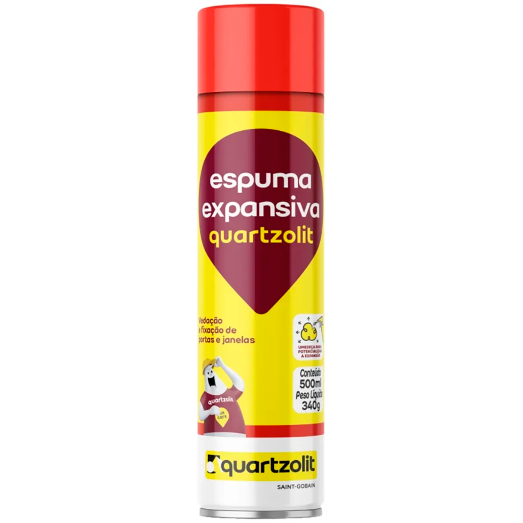 Kit com 12 Espuma Expansiva Quartzolit 340g/500ml - Home & Living