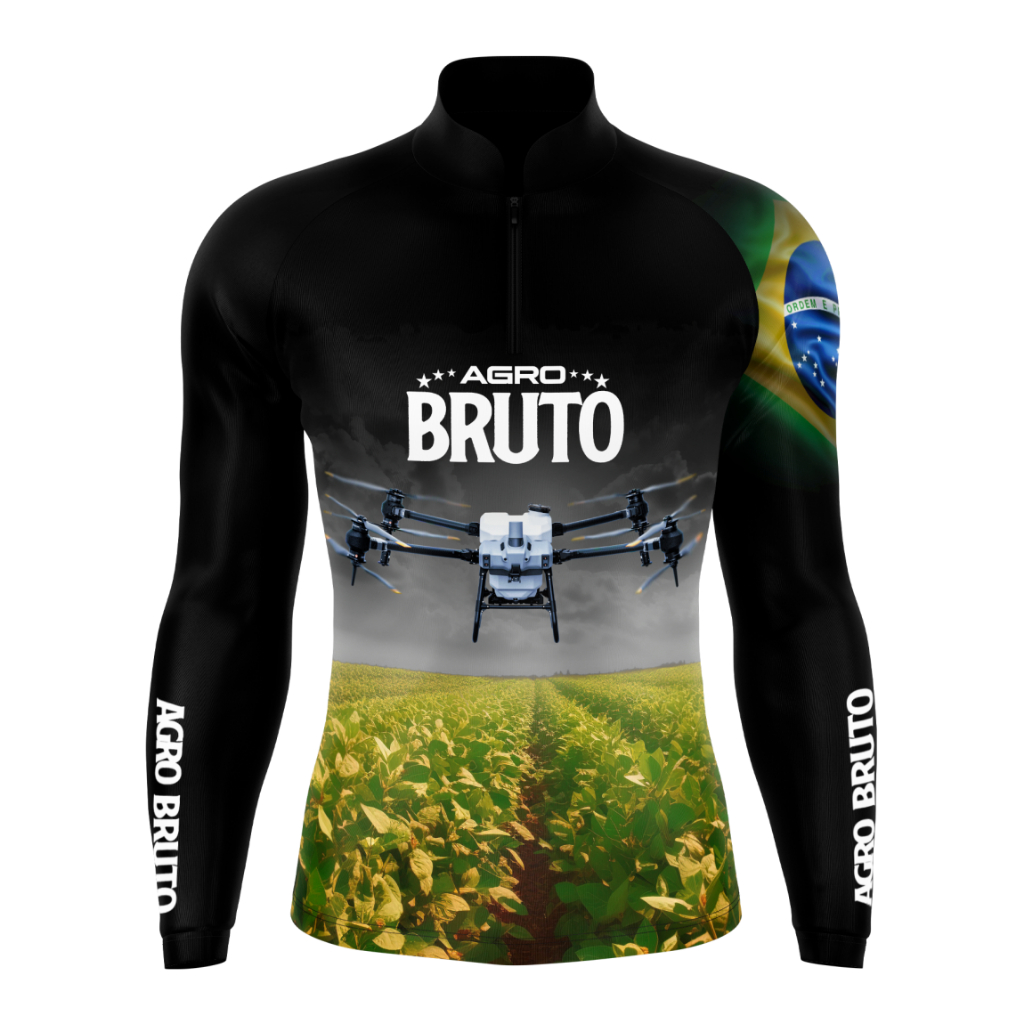 Camisa camiseta blusa Agricultura fazenda drone com proteção UV50+ em Oferta na Shopee
