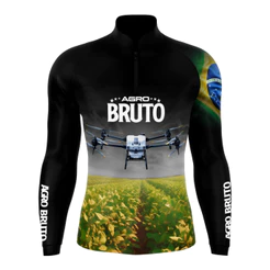Camisa camiseta blusa Agricultura fazenda drone com proteção UV50+