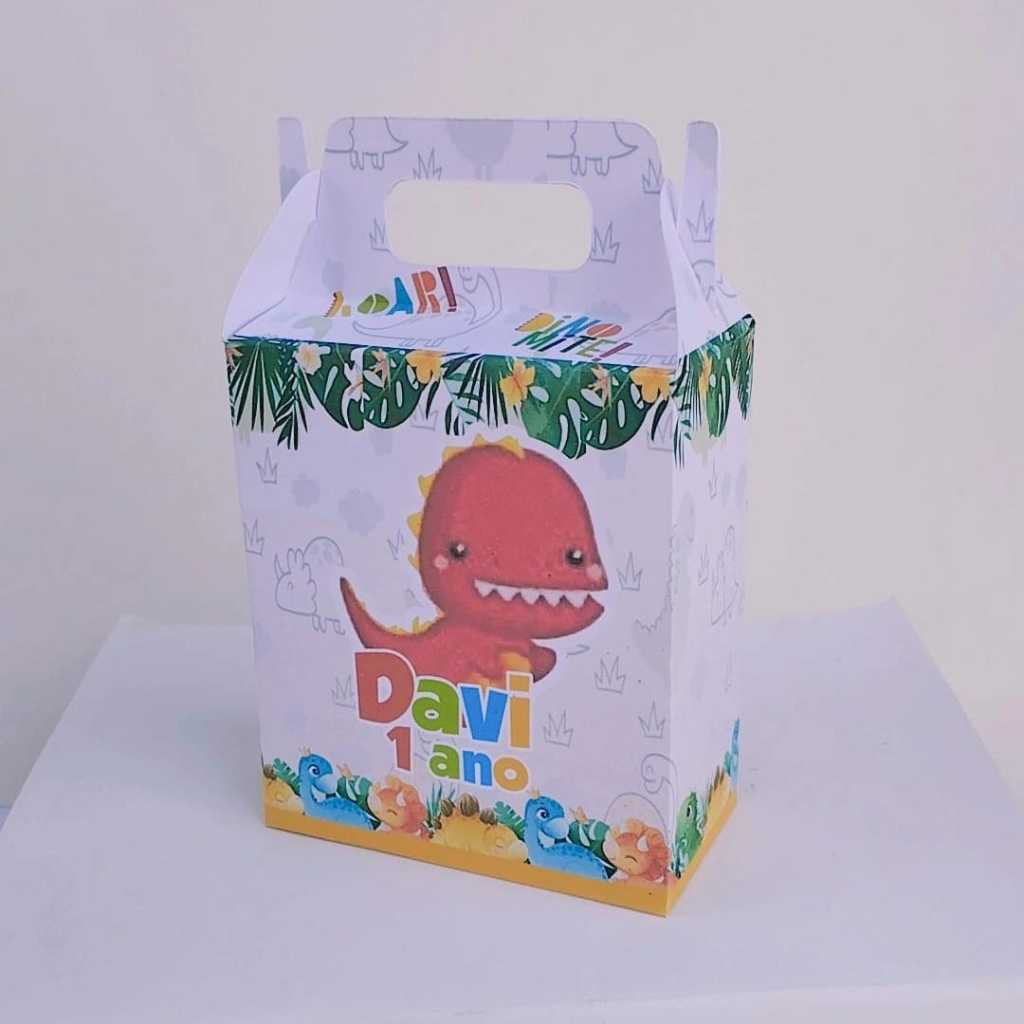 Caixa maleta Festa DINOSSAURO BABY Personalizado | Lembrancinhas | Festa infantil | Caixinhas Personalizadas PEGUE MONTE