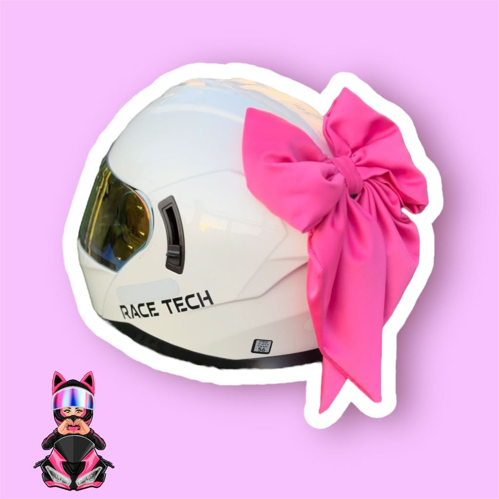 Laços para capacete cores diversas em Oferta na Shopee