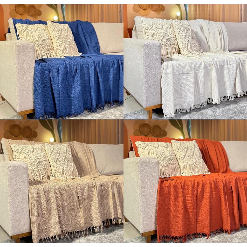 Manta Para Sofá King Gigante  3,00 x  1,80 100% Algodão Protetor Decoração