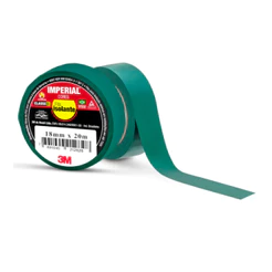 Kit Com 10 Fita Isolante Imperial Verde 18mmX10m 3M