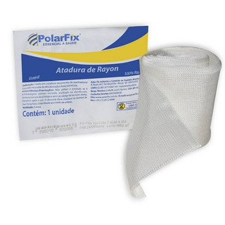 Atadura de Rayon Curativo Rolo Não Aderente 7,5cm x 5m - Polarfix