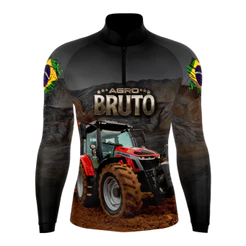 Camisa camiseta blusa agricultura fazenda Infantil com Proteção UV50+