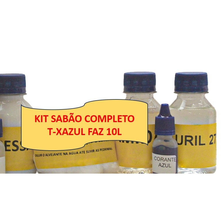 SABÃO LIQUIDO LAVA ROUPAS FAZ 10 LITROS T-XAZUL em Oferta na Shopee