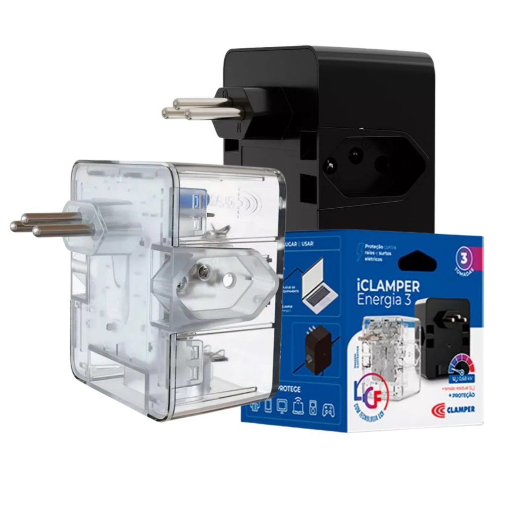 Protetor Dps Tecnologia Lcf Iclamper 10a 3 Tomadas em Oferta na Shopee