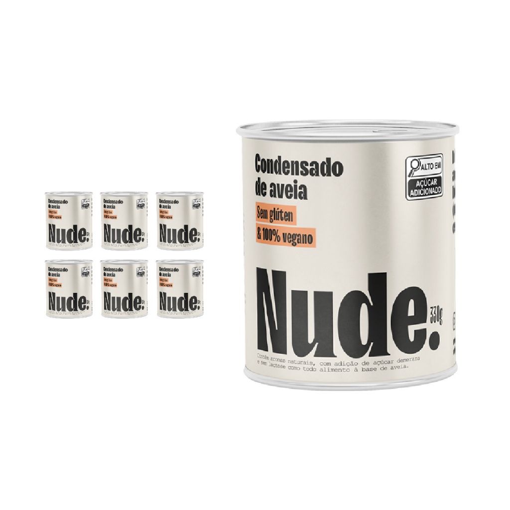 Kit 6x Leite Condensado De Aveia Nude. 330g - Food & Beverages
