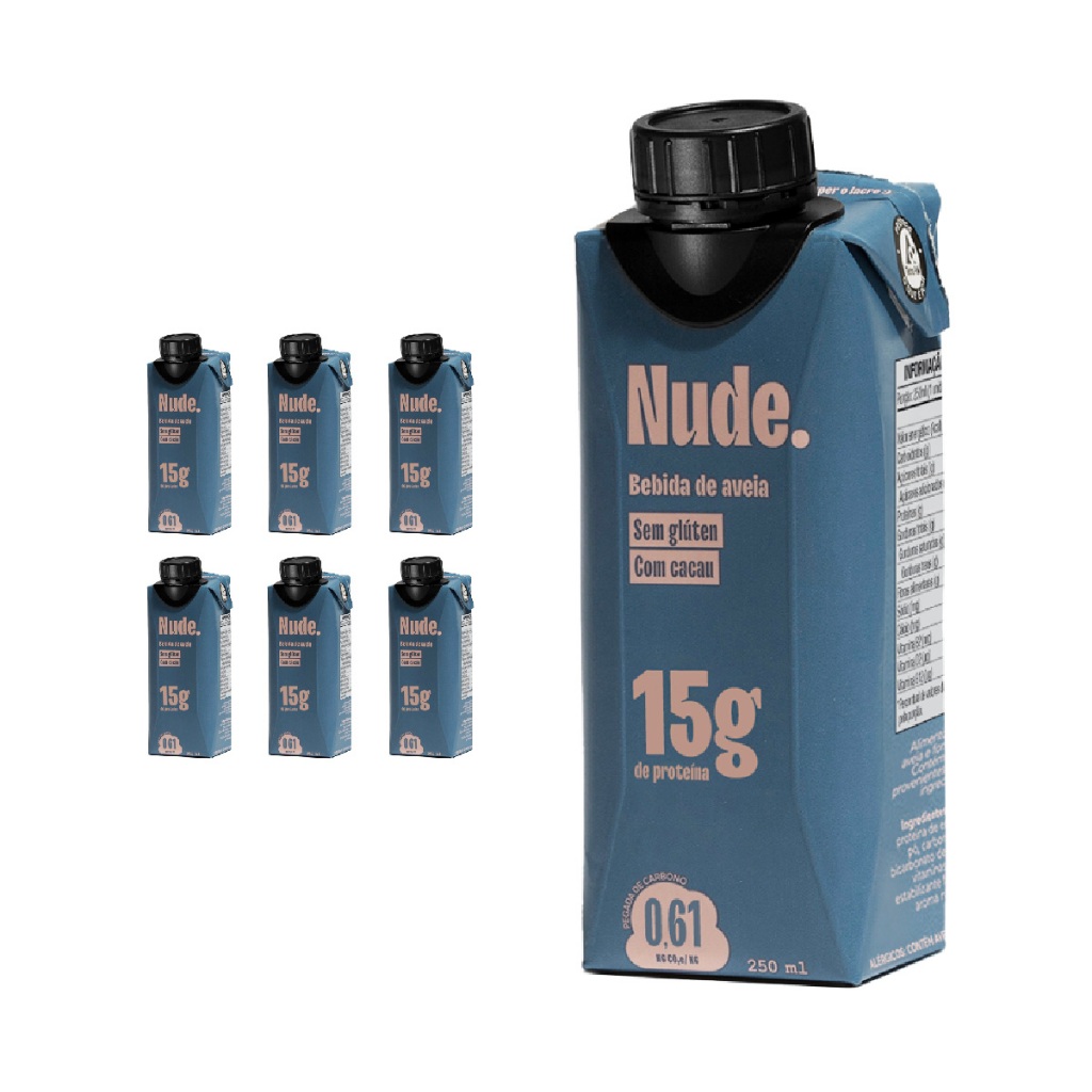 Kit 6x Bebida Proteica de Aveia com Cacau 250ml - Food & Beverages