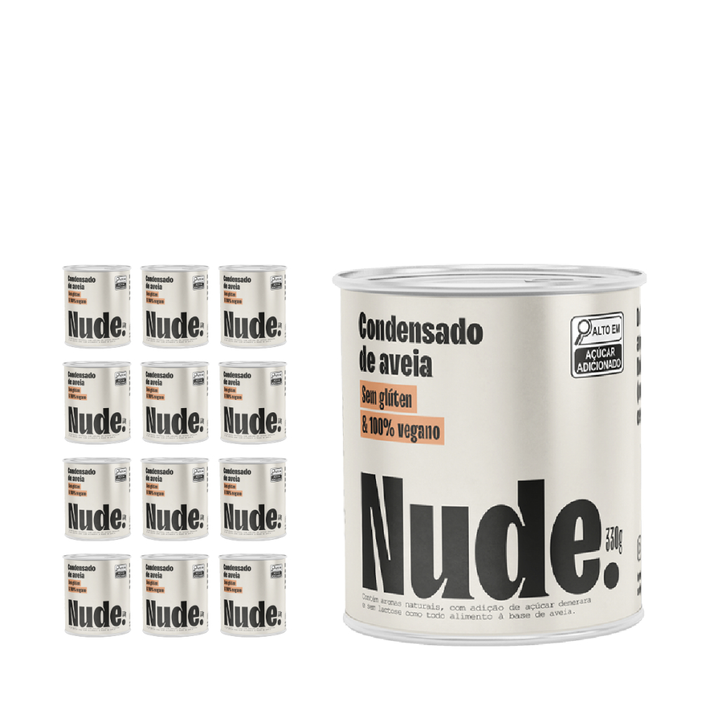 Kit 12x Leite Condensado De Aveia Nude. 330g - Food & Beverages