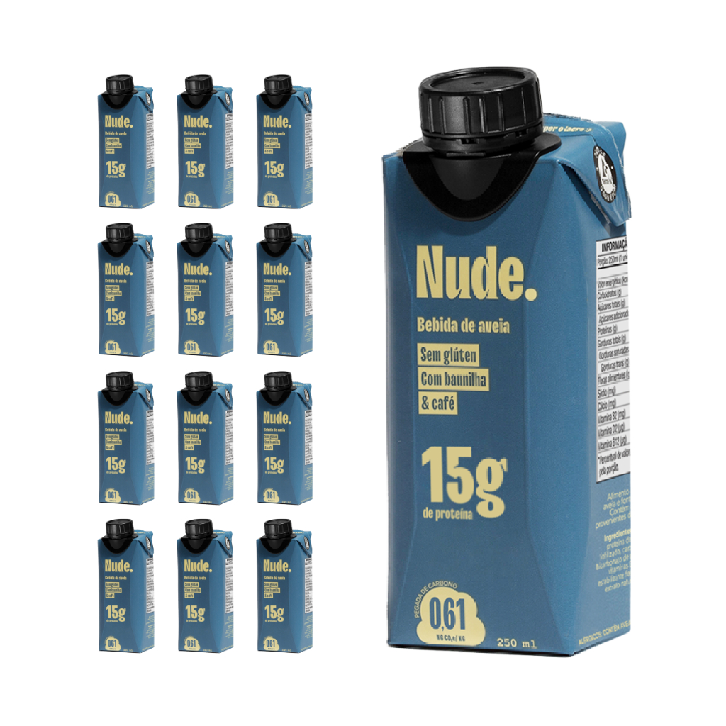 Kit 12x Bebida Proteica de Aveia com Baunilha e Café 250ml - Food & Beverages