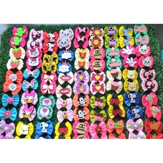 Laços Pet Cetim ( kit com 100 laços - 50 pares mesclado) em Oferta na Shopee