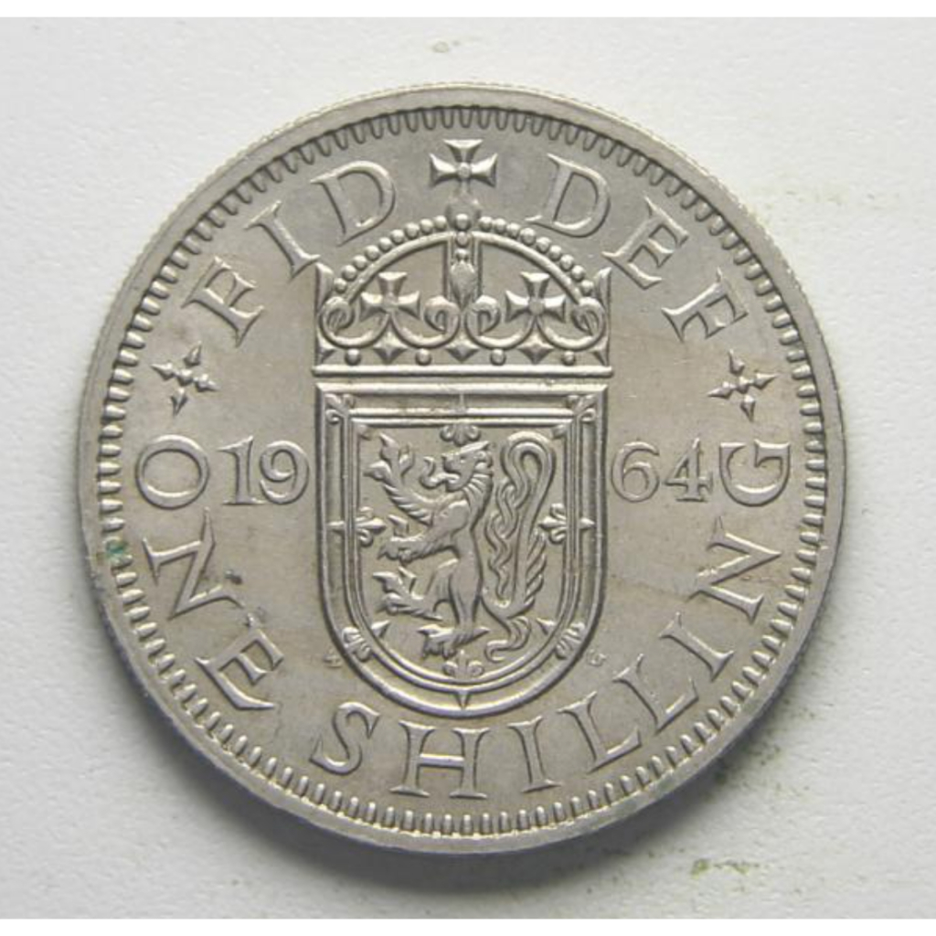 Moeda da Inglaterra - 1 Shilling - Escudo Escocês