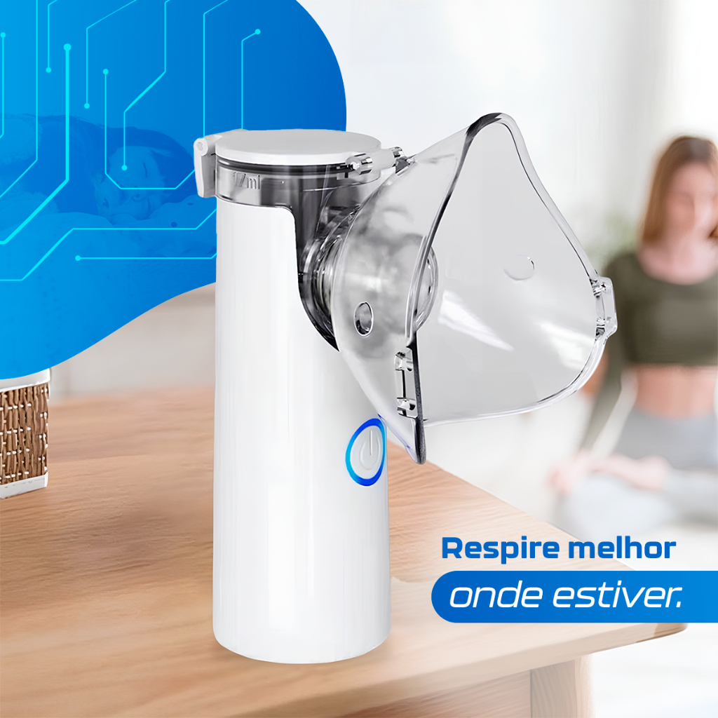Inalador portatil nebulizador ultrassônico adulto e infantil