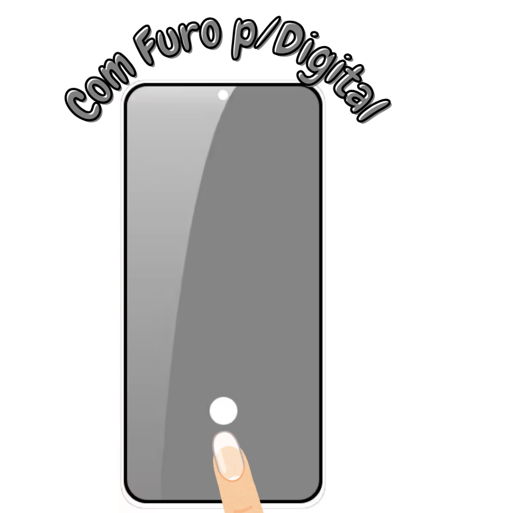 Pelicula privativa Para Motorola G84 c/Furo para digital em Oferta na Shopee
