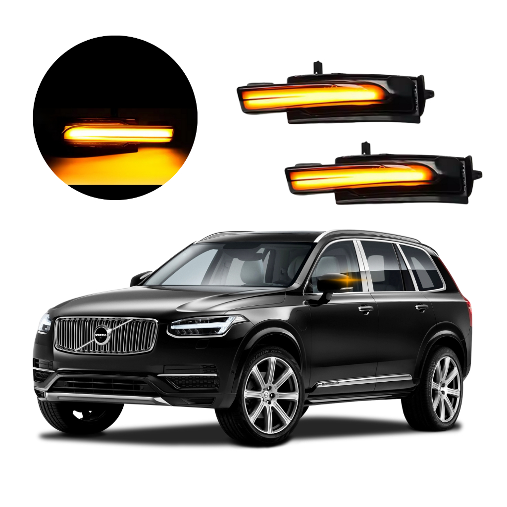 Seta Led Sequencial Retrovisor Premium Volvo Xc90 2015 até 2025