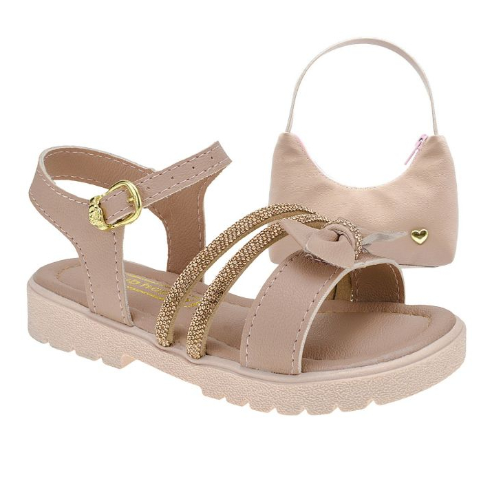 Sandalia Menina Infantil Sandalia Infantil Feminina Com Bolsinha - Baby & Kids Fashion