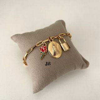 Pulseira Nossa Senhora Aparecida Consagração Cadeado Rosa em Oferta na Shopee