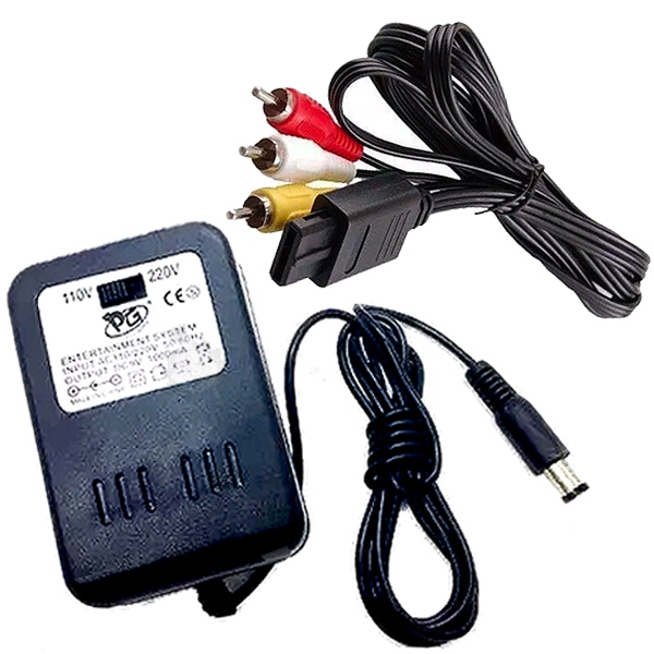 Kit Fonte Super Nintendo Bivolt 110v 220v + Cabo Vídeo Av c/ Nota Fiscal em Oferta na Shopee