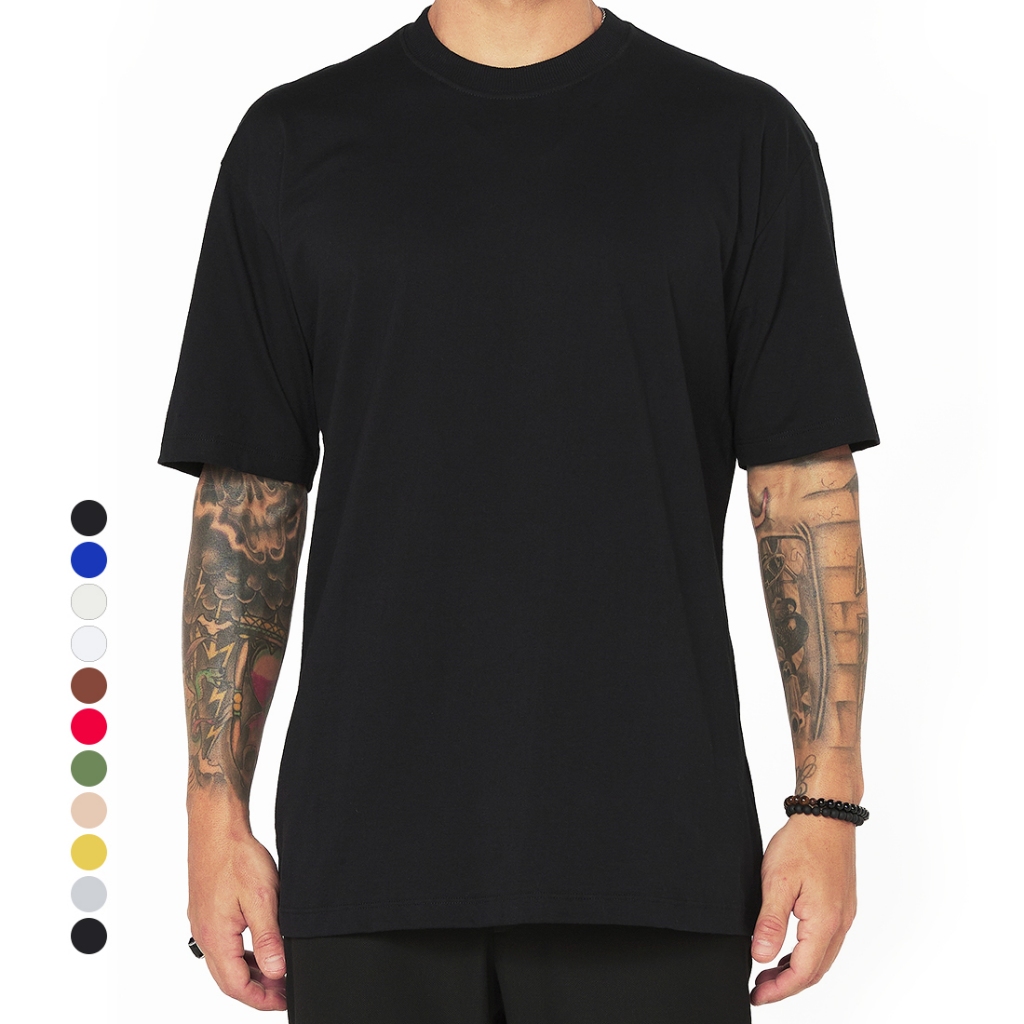 Camiseta Oversized Básica Streetwear Masculina Lisa 100% Algodão