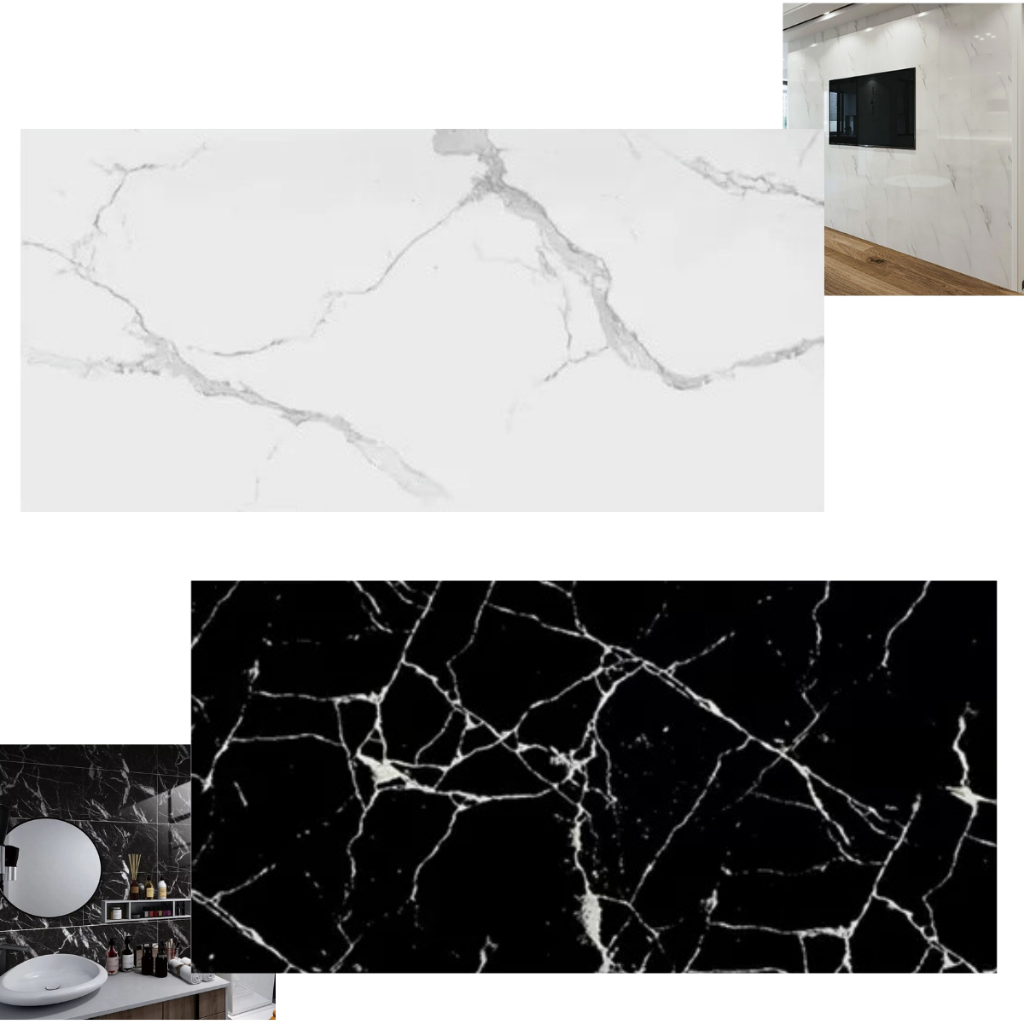 Kit 10 ou 20 Adesivos de Parede 60x30 Revestimento em Mármore 3D Placas Banheiro Cozinha Lavabo Cerâ em Oferta na Shopee