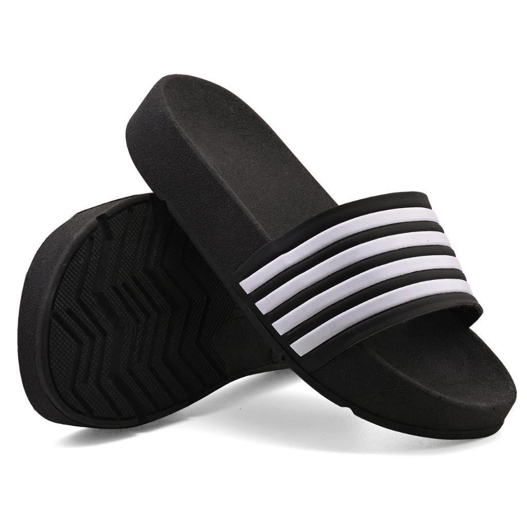 Chinelo Infantil 4 Listra  Confortável Super leve e Macio Promoção Preto e Branco em Oferta na Shopee