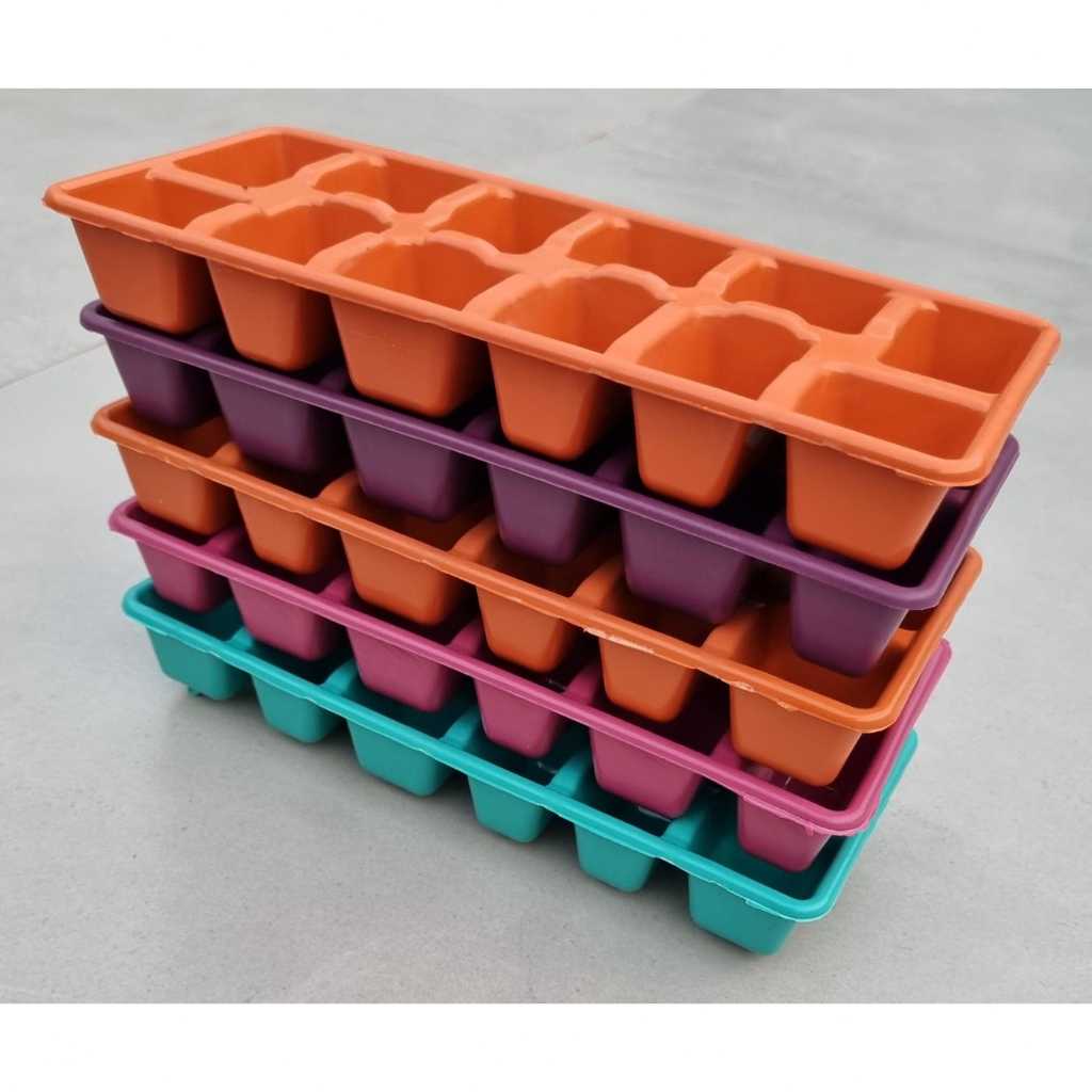 Kit 10 Formas Retangulares de Gelo Coloridas em Plástico para Geladeira Freezer Sucos Bebidas - Forminhas Cores Sortidas em Oferta na Shopee