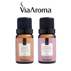 Kit 02 Essências Para Aromatizador Difusor Elétrico de Ambiente Via Aroma 10ml a escolher