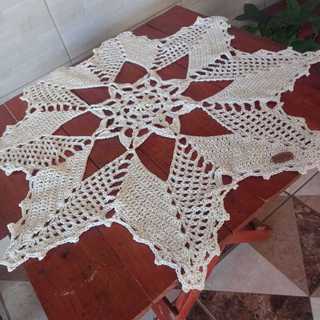Toalha Centro de Mesa em Crochê Artesanal Várias Cores Natalino Natal Moda Casa Decoração de Interiores Artesanato
