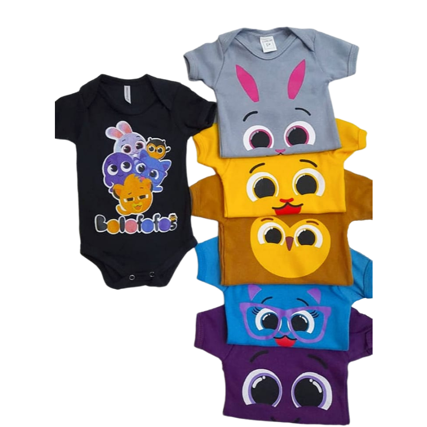 Body Mesversário Coleção Completa Bolofofos em Oferta na Shopee